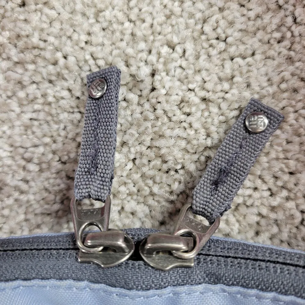 Columbia Womens Easy Out Mini Tote Shoulder Bag Blue Pink Nylon Zip Closure Logo - Image 7