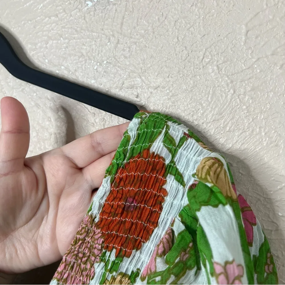 Olivia James Bridget Midi Dress in Mod Floral Melon XS - Image 4