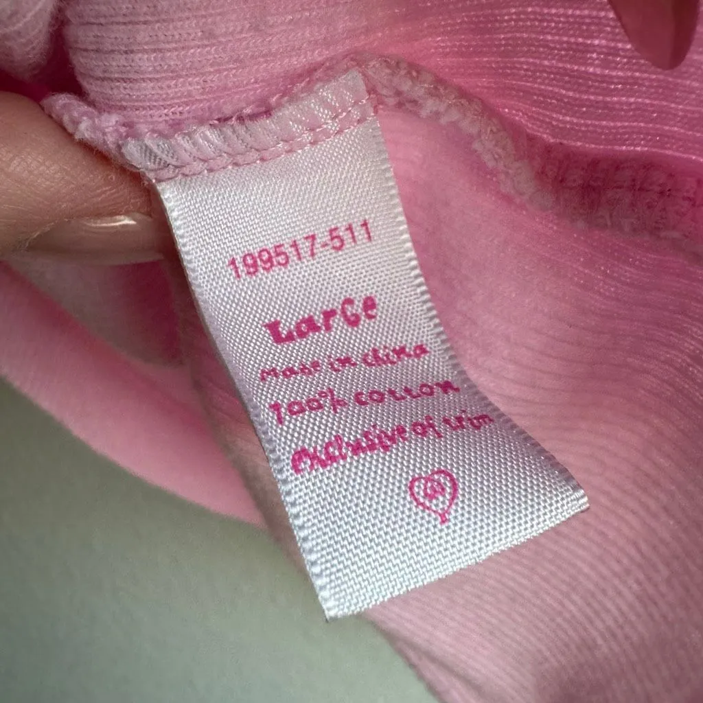 Y2K Victorias Secret Cherry Trim Babydoll Cami Top Size Large Fairy Coquette - Image 7