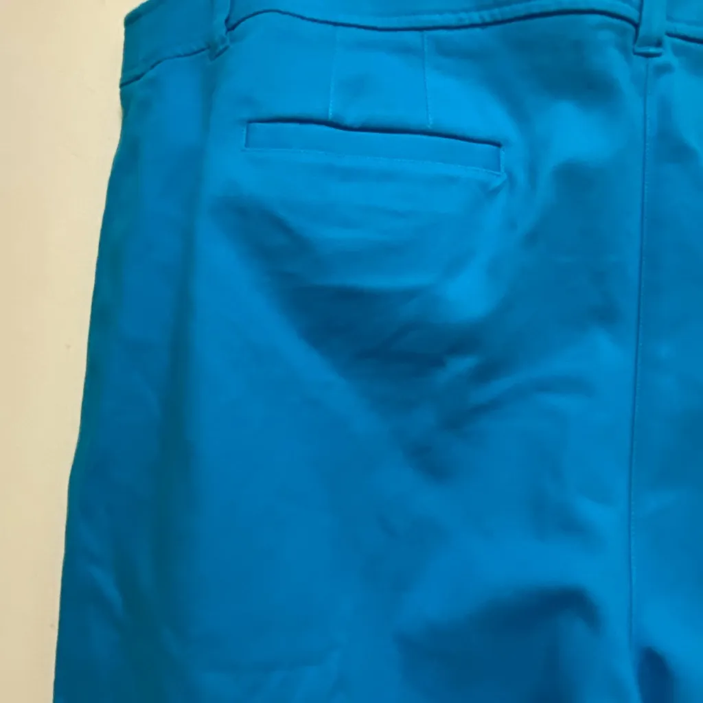 Jones New York Womens Stretch Bermuda Shorts 18 18W 42” Turquoise Teal Blue - Image 5