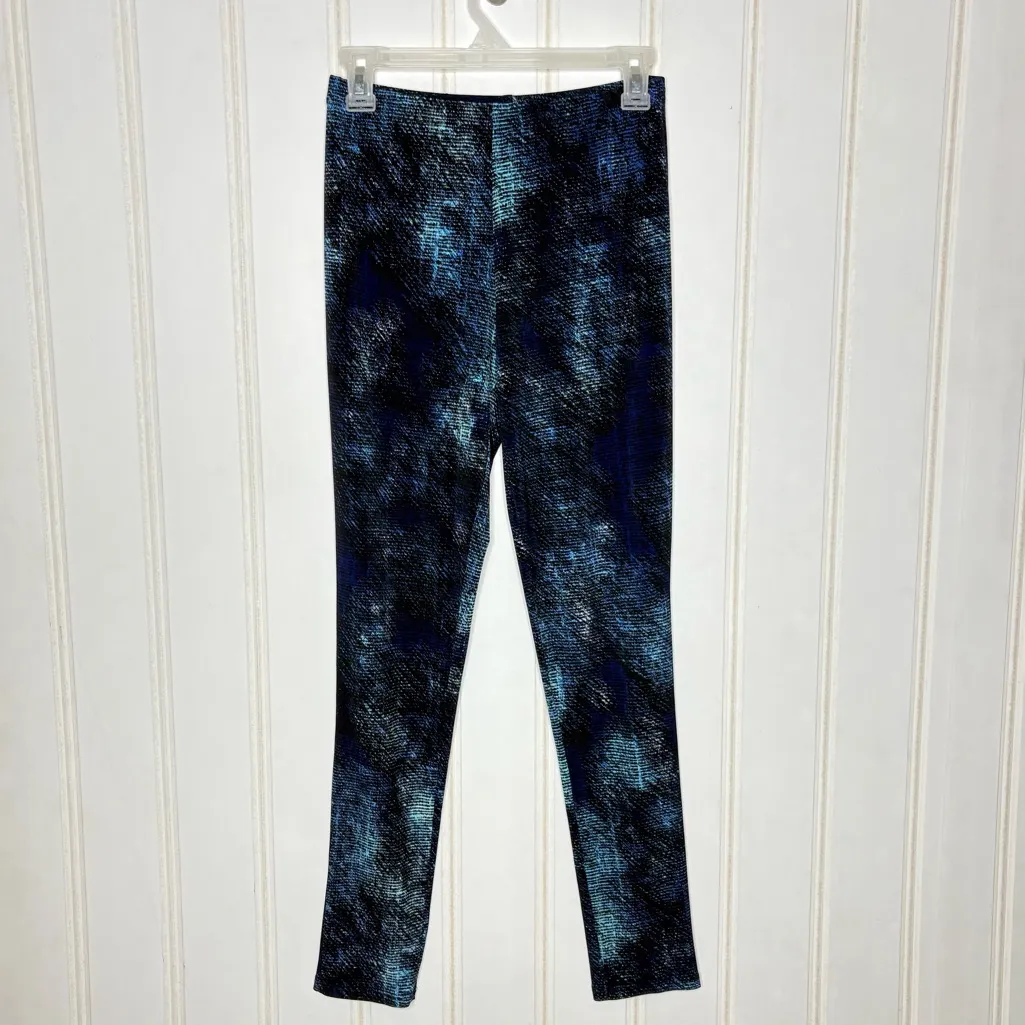 Clara Sunwoo Womens Signature Slim Leggings L Blue Soft Knit Minimalist Travel Size M - Image 5