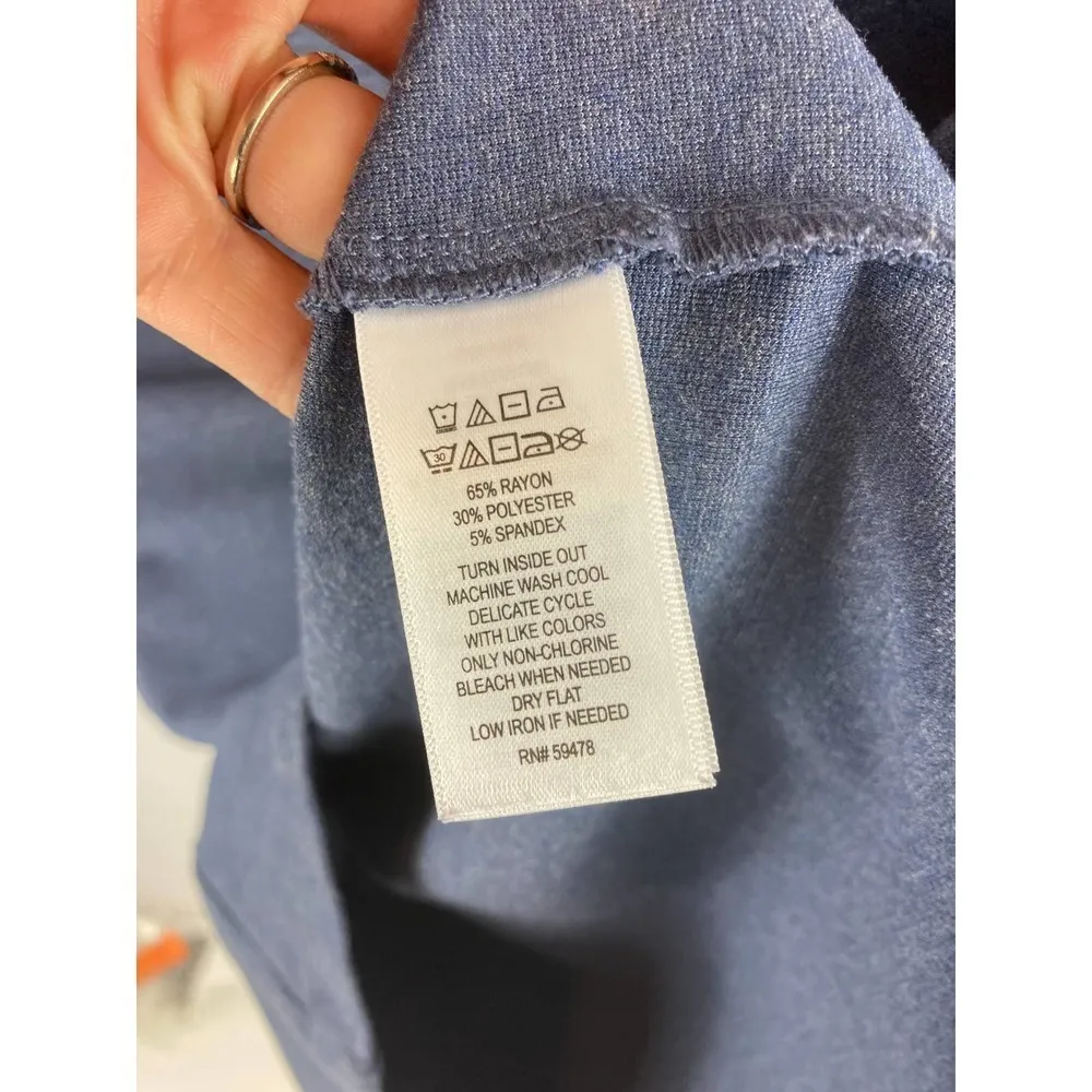 Kenar Short Sleeve Blue Shift Dress 4 - Image 3