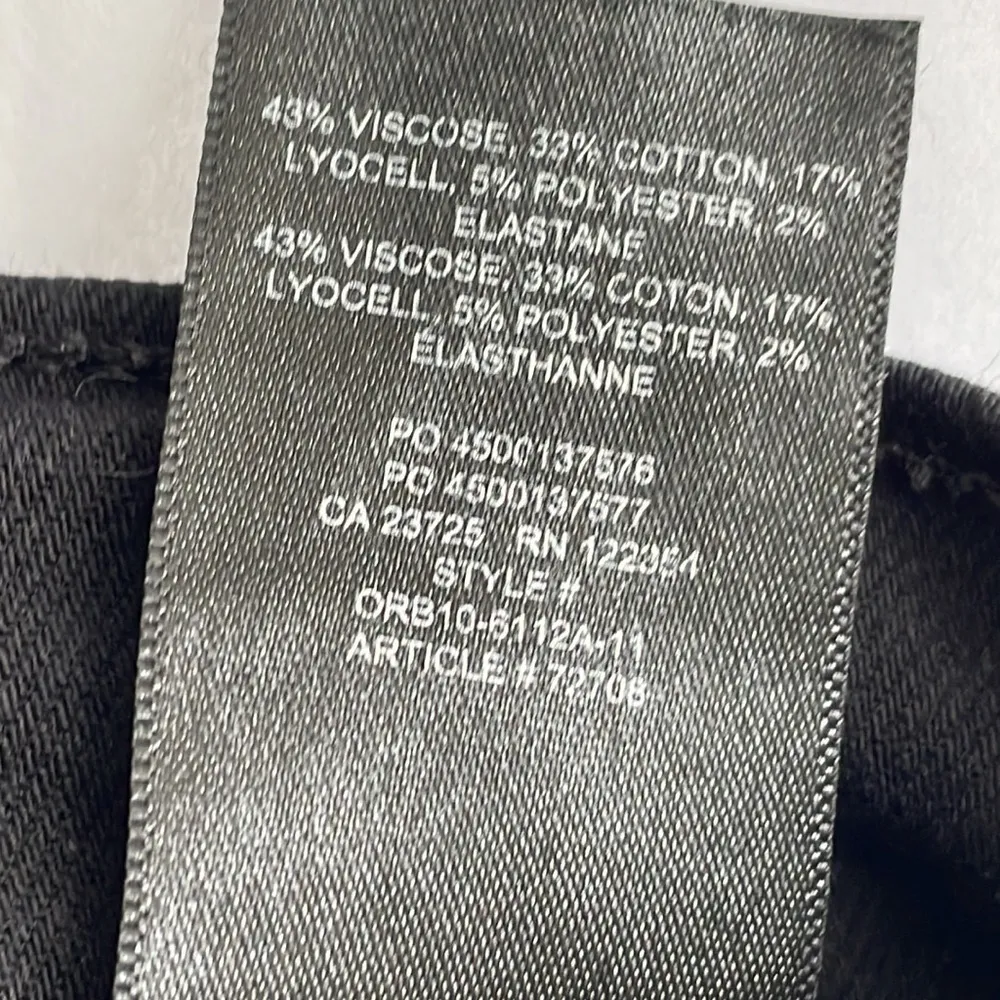 Denim Forum The Lola High Rise Skinny Jeans Black Size 26 - Image 7