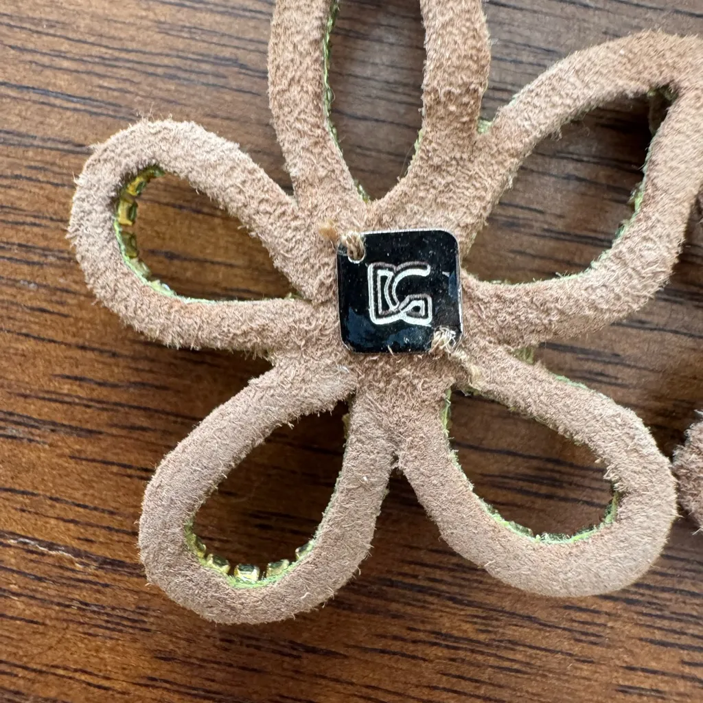 Deepa Gurnani Fiorella Flower Drop Earrings in Lime, NWT Green - Image 4