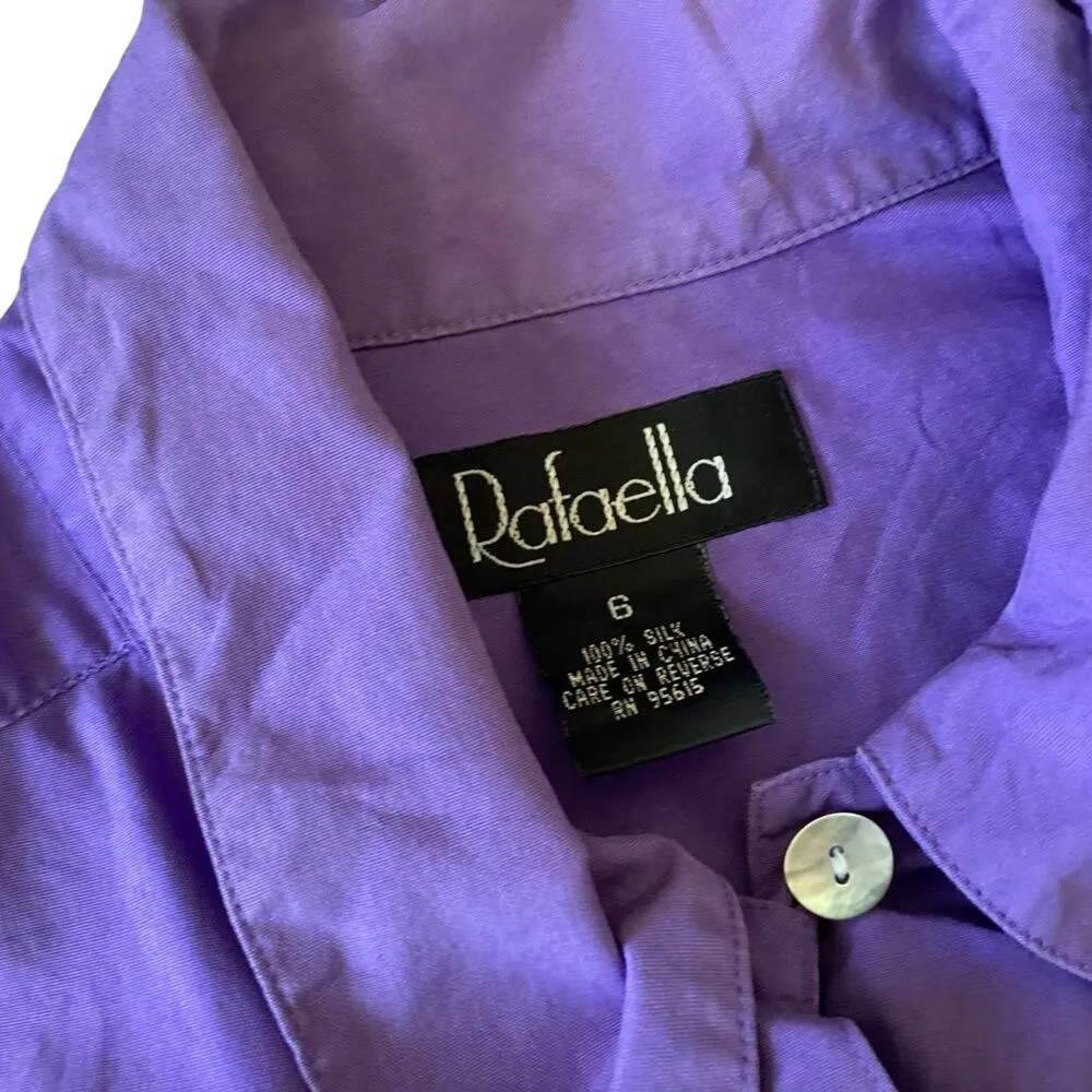 Rafaella  Silk Button Down - Image 4