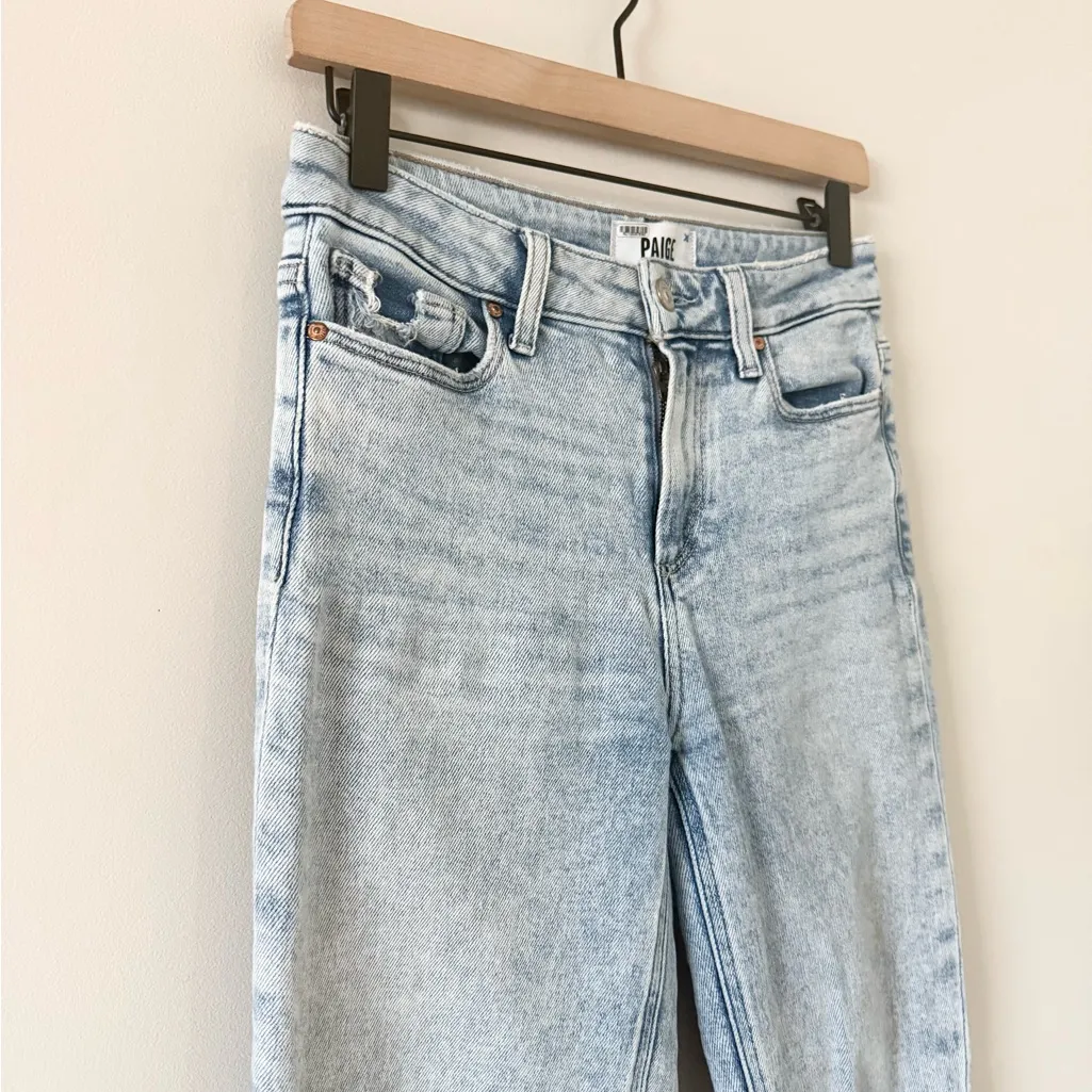 PAIGE Hoxton Slim Straight Leg Jeans in Light Wash Size 26 - Image 3