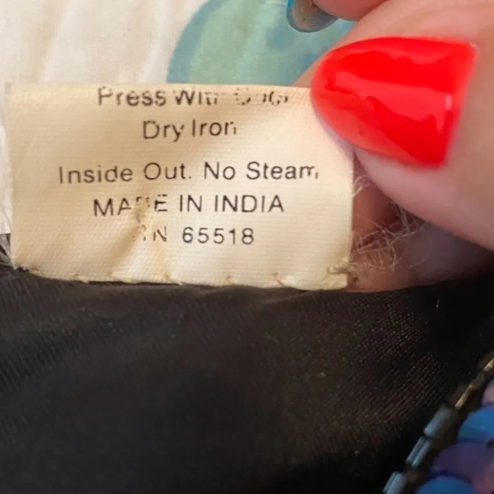 Vintage Stenay Multicolor Sequin Beaded Party Blouse, Evening Wear, 1980 - Image 14