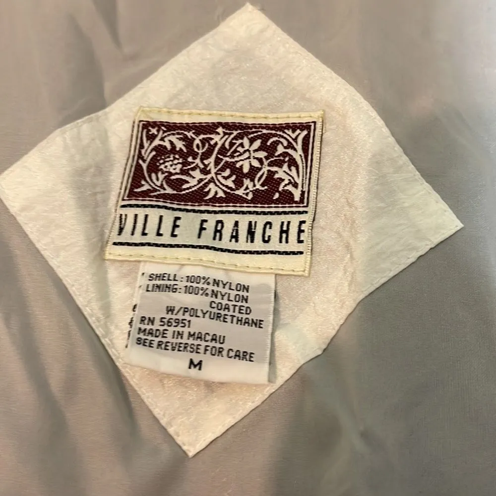 Vintage Ville Franche 1990s Colorblock Windbreaker Jacket Animal Print M Size M - Image 16