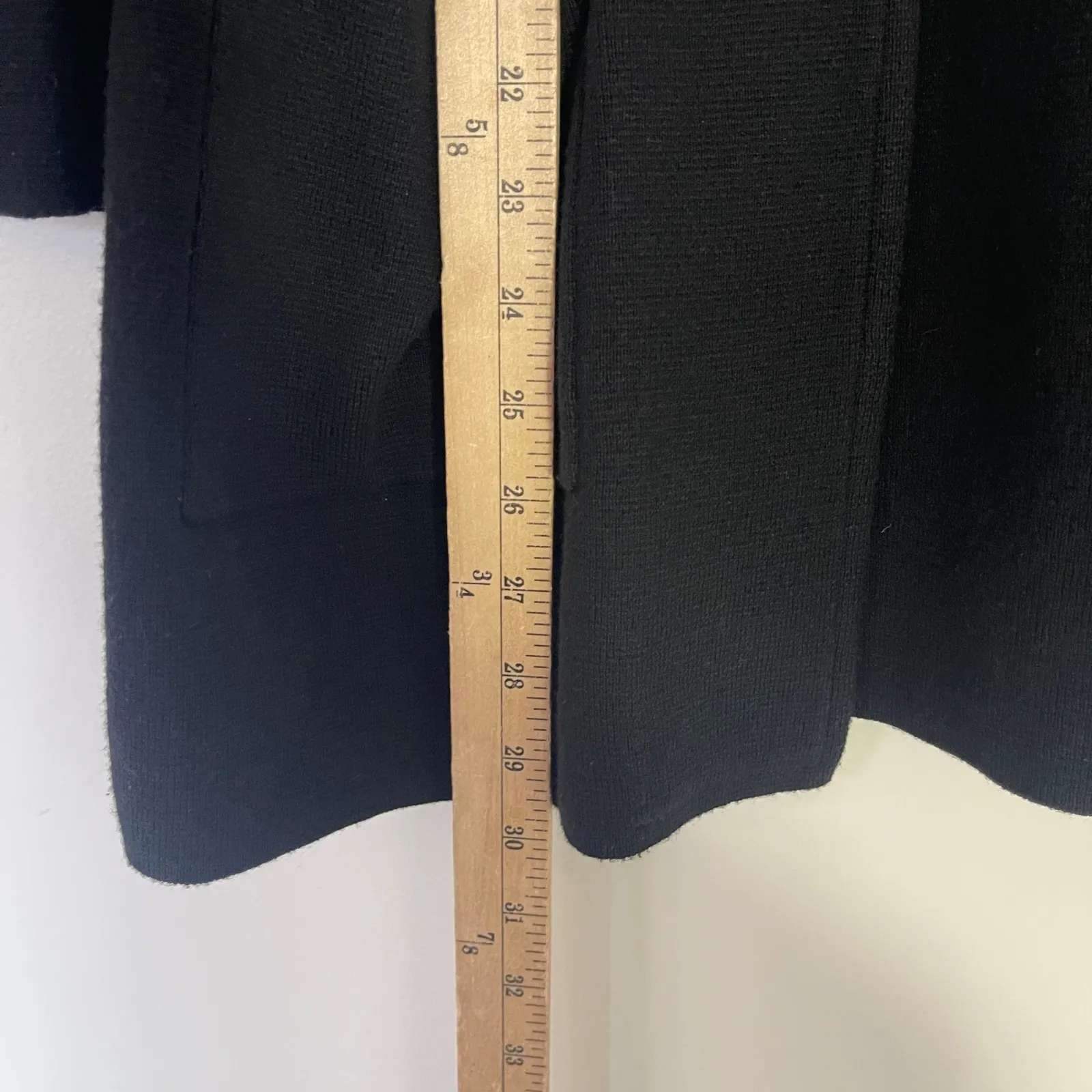 J. Crew 365 Sophie Blazer Sweater $148 Black Knit Wool Blend Women's Medium - Image 9