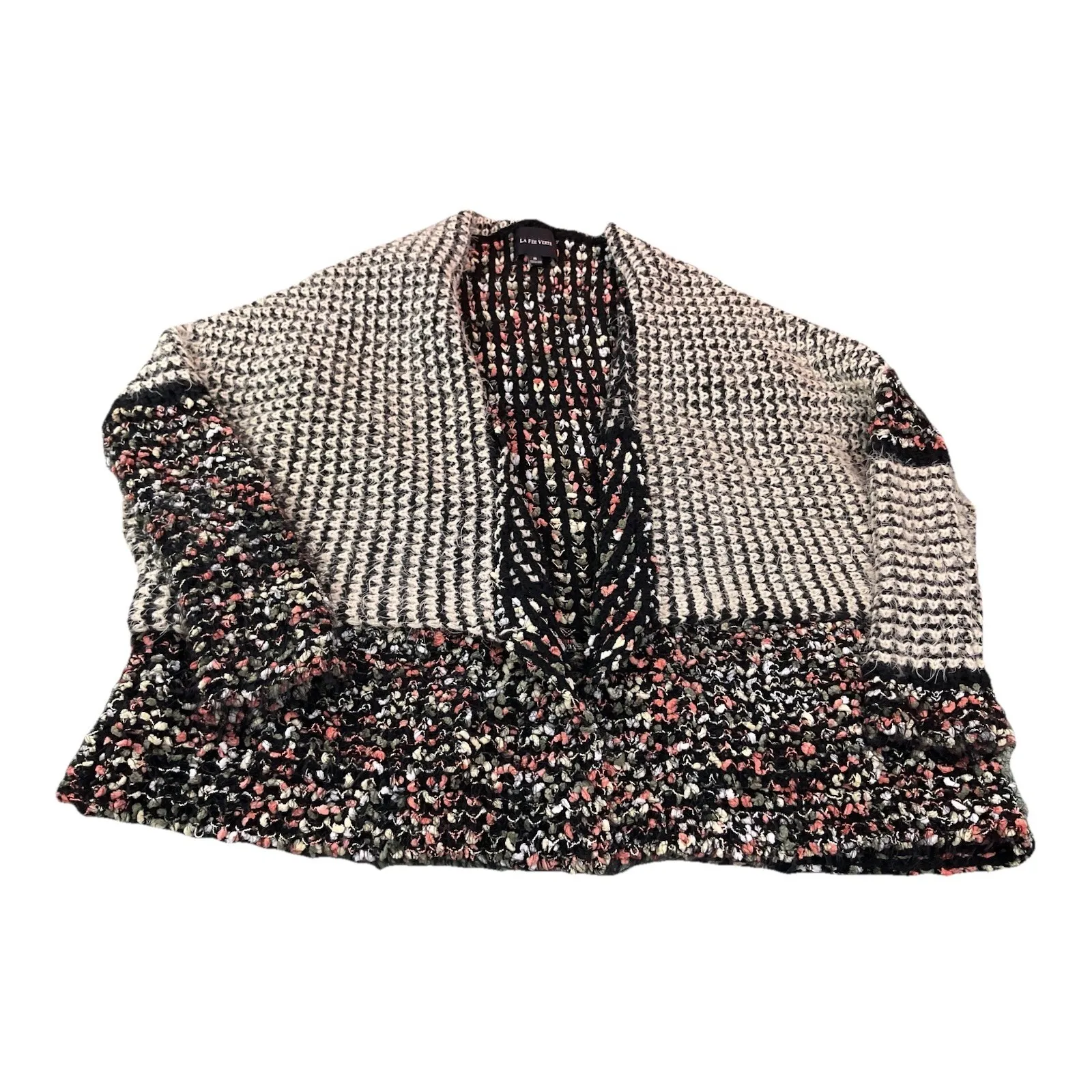 Women's La Fee Verte Anthropologie Oona Confetti Eyelash Knit Cardigan Sweater S - Image 5