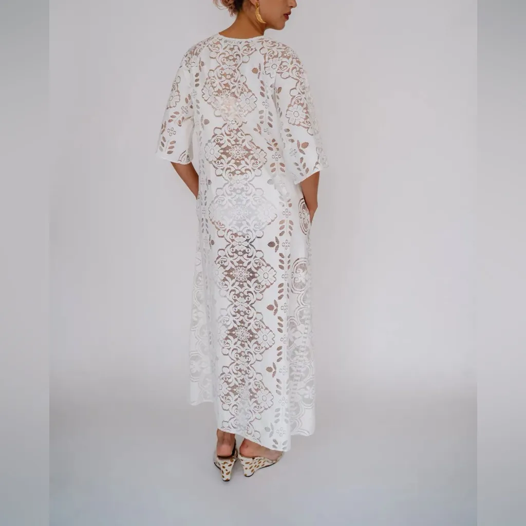 MR LARKIN LOLA DRESS, PEARL L White Size L - Image 2