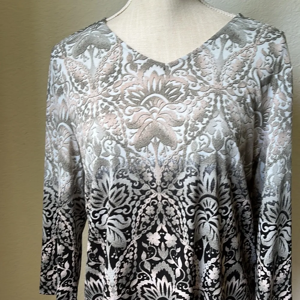 CHICOS Dress Blouse Size 1 - Image 5