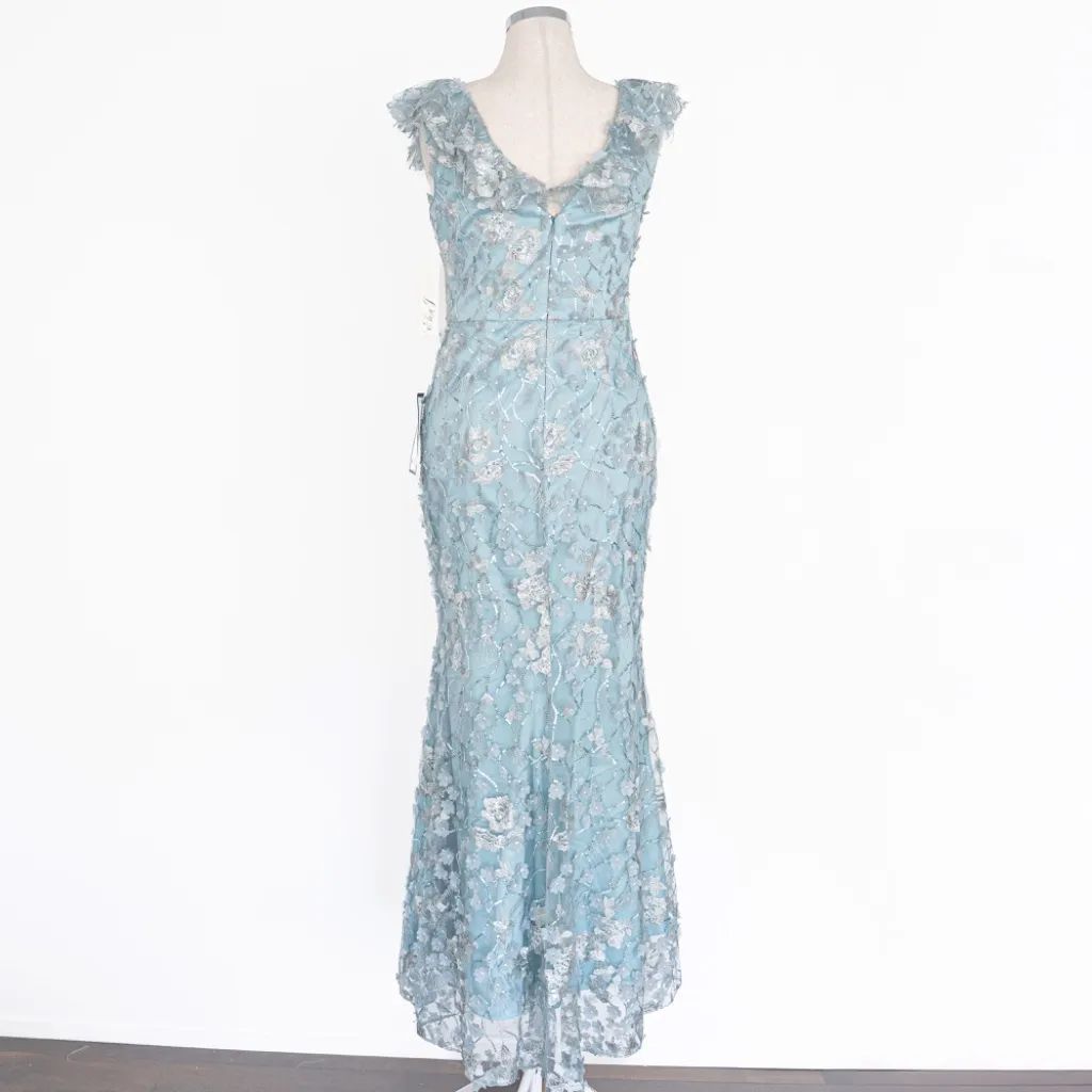 Eliza J - V-Neck 3D Flower Sleeveless Gown - Image 3