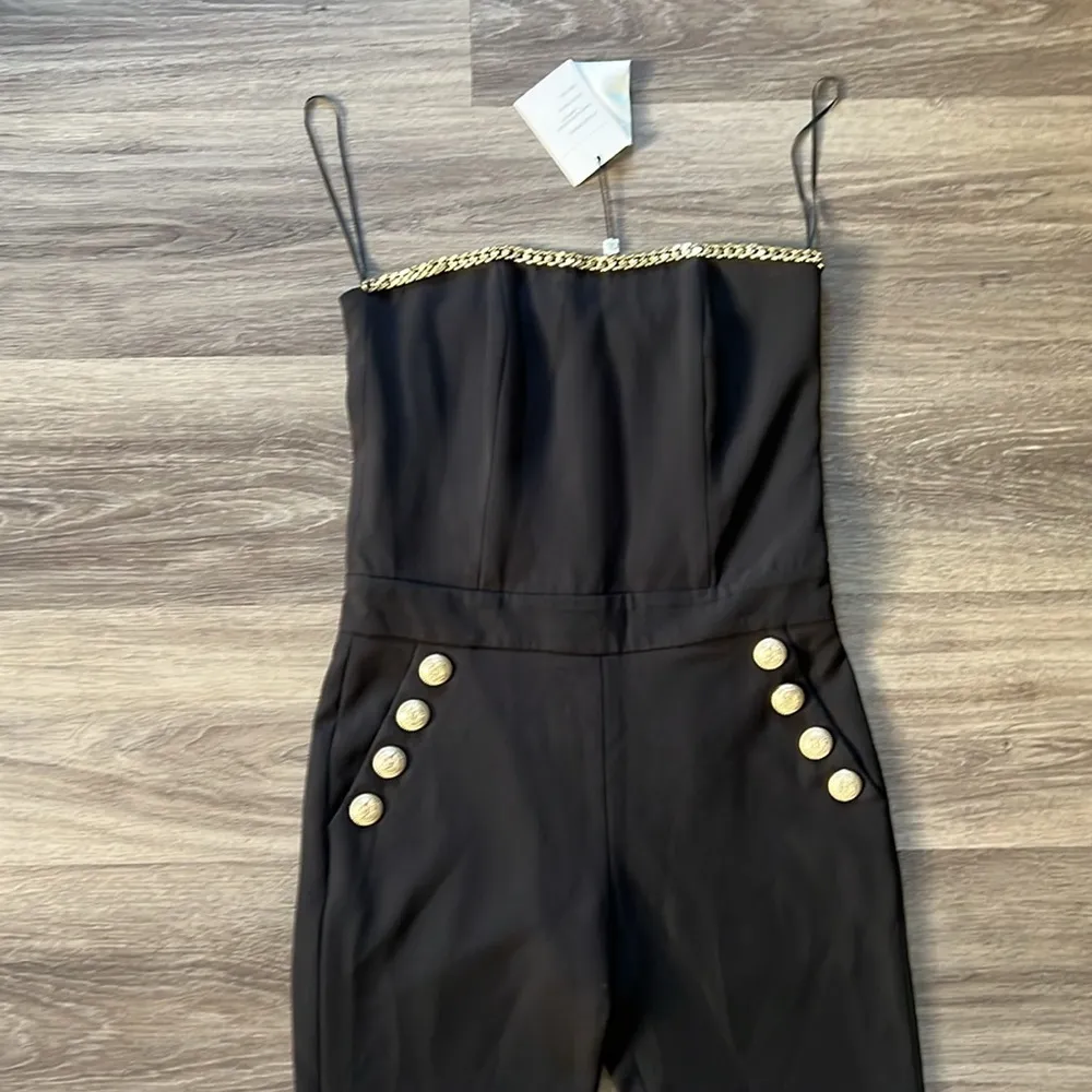 Generation love Alexis Crepe Jumpsuit XXS Women’s Strapless Skinny Leg Cropped - Image 5