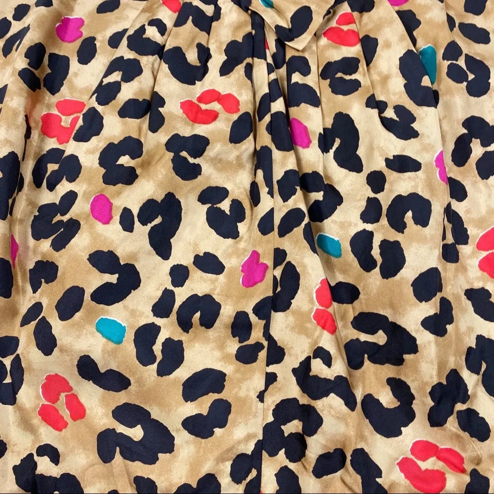 Kate Spade Celesta leopard sleeveless print blouse - Image 3