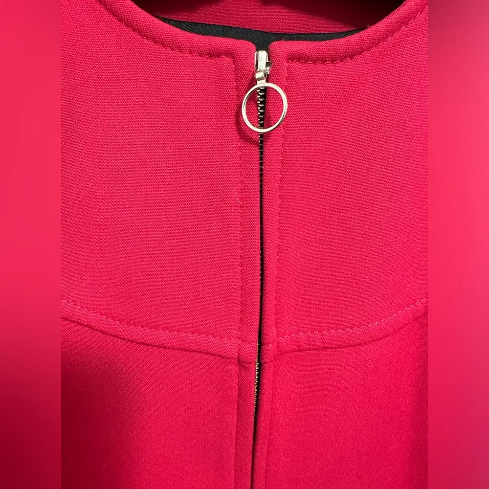 Zara Magenta Spring Coat Medium - Image 4