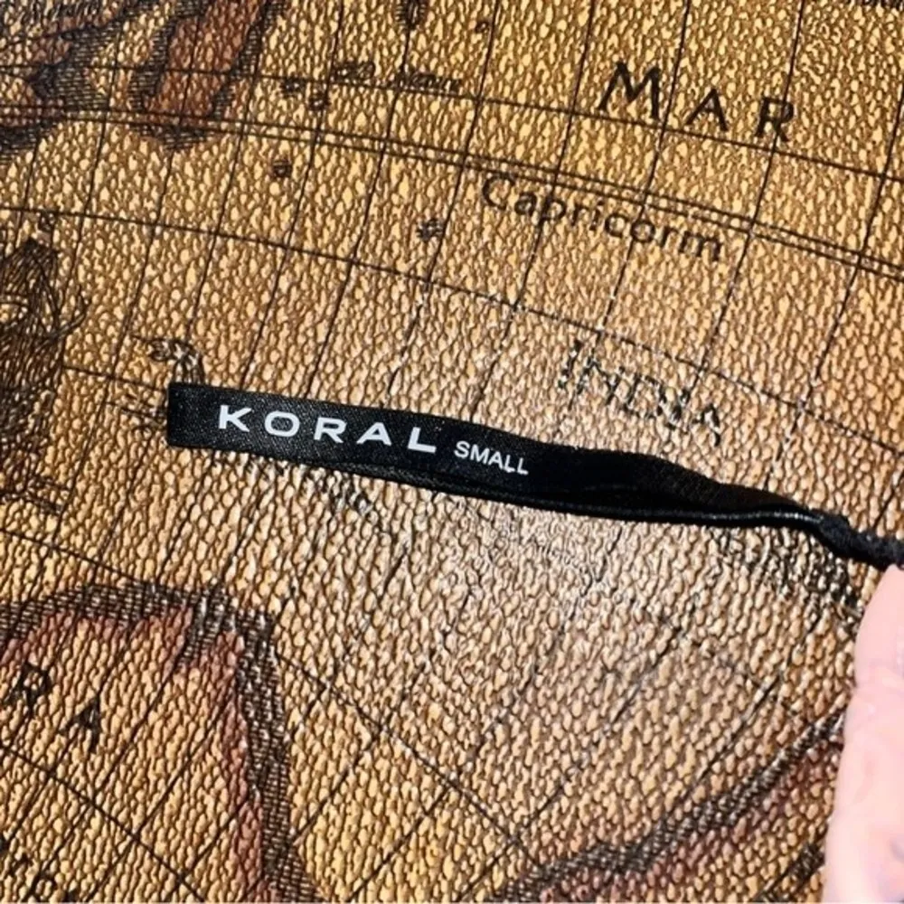 Koral Womens size S Leah Pompano Orange Blackout Sports Bra Gym Spaghetti Strap - Image 75