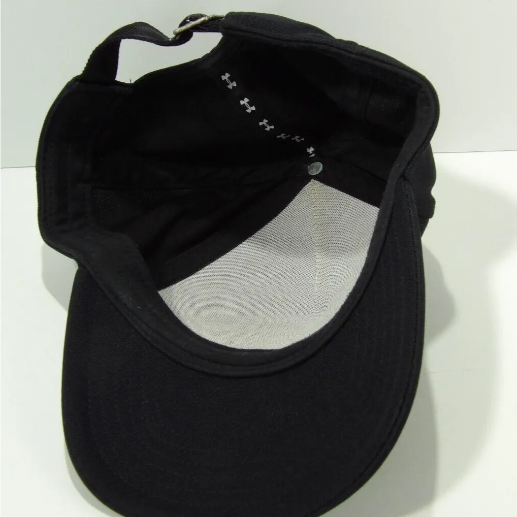 Under Armour Spell Out Classic Fit Black Cap Adjustable Lightweight Hat - Image 5