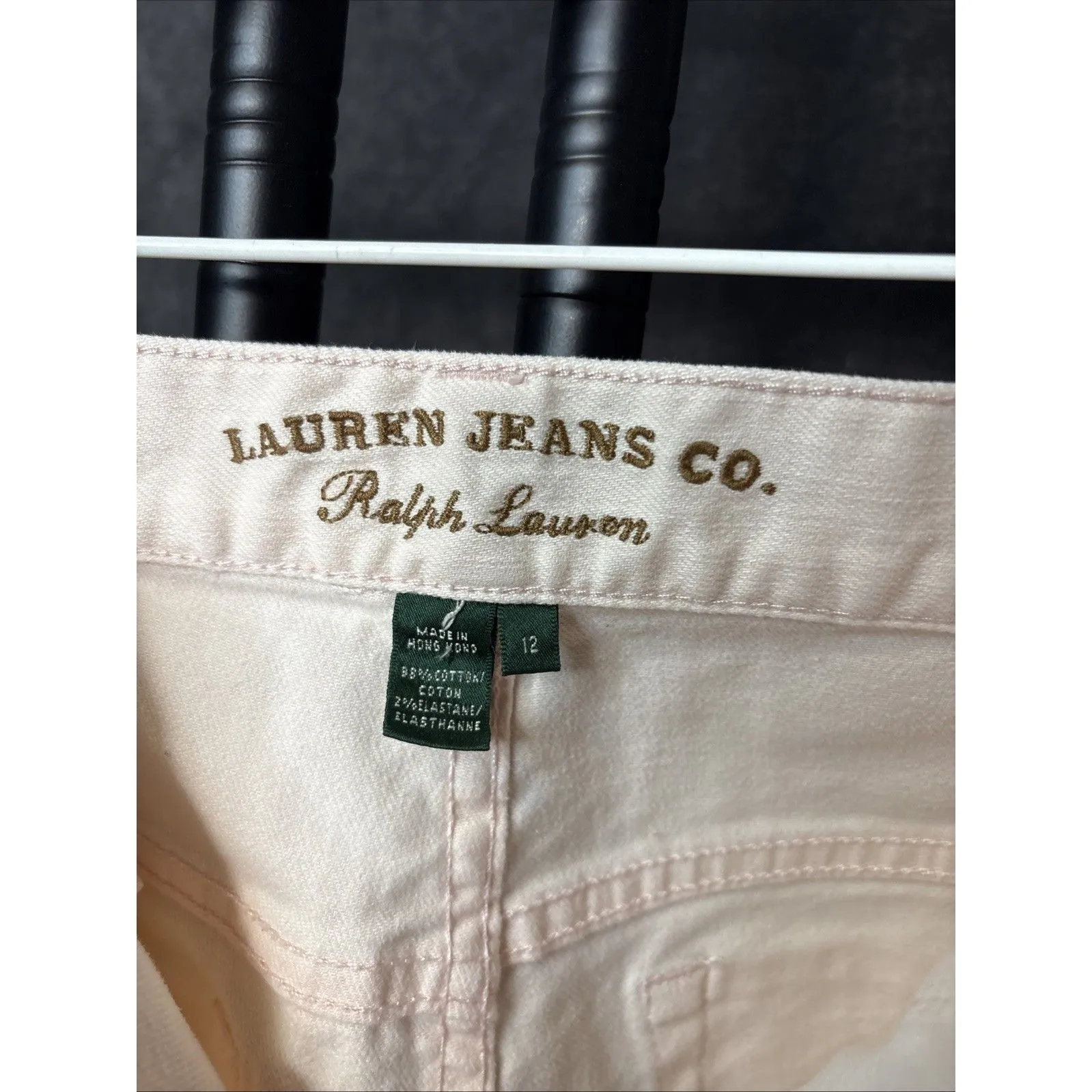Lauren Jeans Co Jeans Womens 12 Light Pink Denim Straight Leg - Image 8