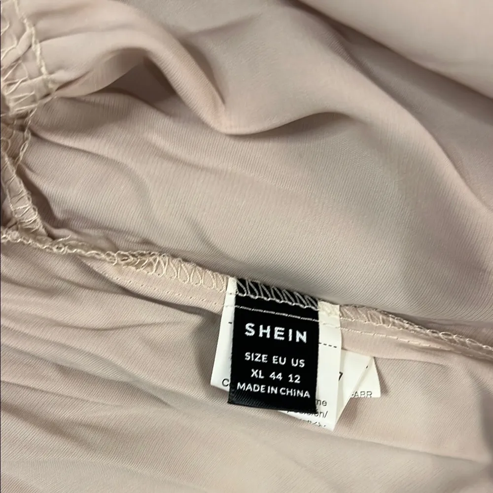 Elegant champagne color Dress Pink Size 12 - Image 2