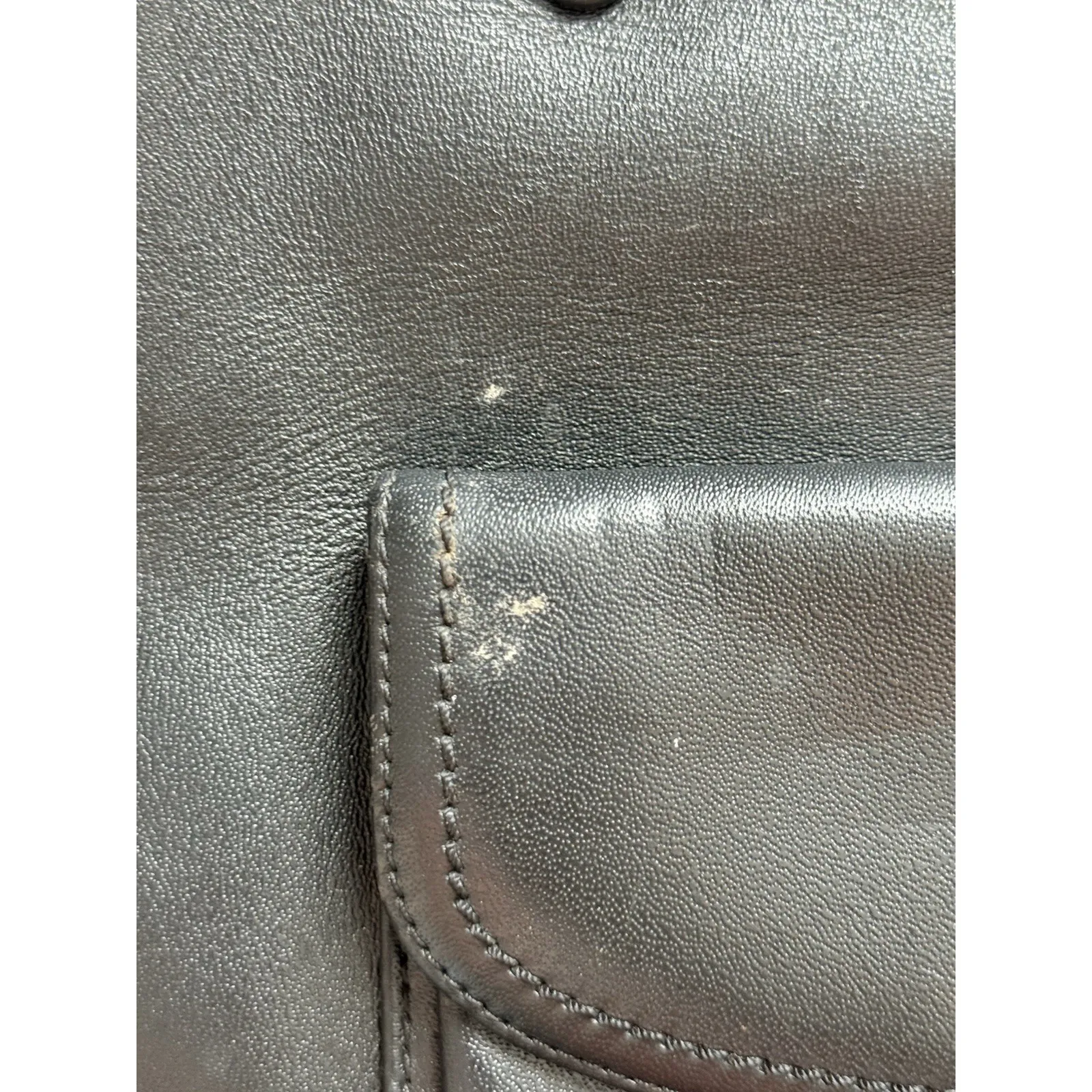 Coach Charlie Tote Bag Large Black Leather Shoulder Handbag Purse - Image 7