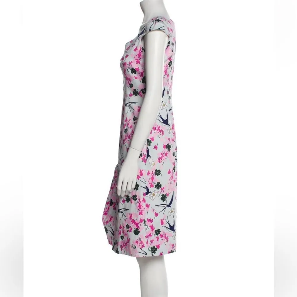 NWOT Carolina  Herrera love Floral Pink Dress - Image 4