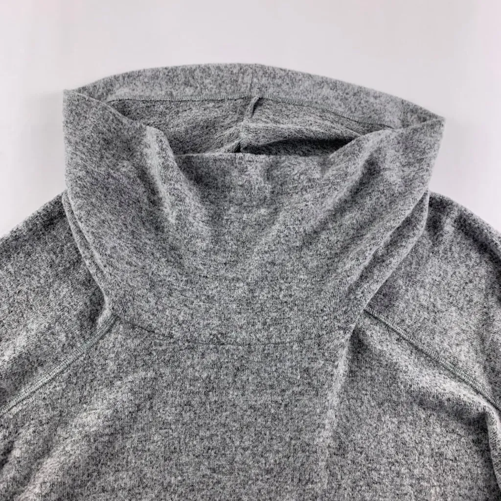 Torrid Gray Heather Super Soft Plush Cowl Neck Tunic Sweater 1X - Image 5
