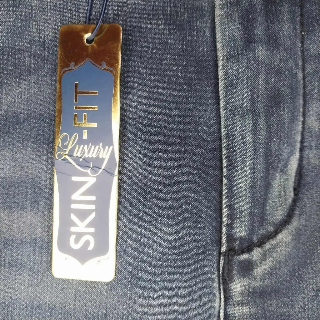 Seven High Rise Skinny Women's Blue Jeans Size 12 NWT - Image 7