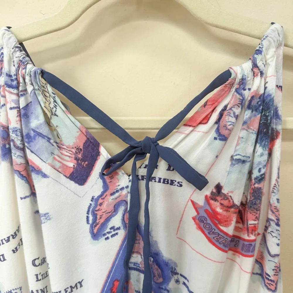 for Design Nation post cards maxi dress, halter neck, elastic waist - Image 8