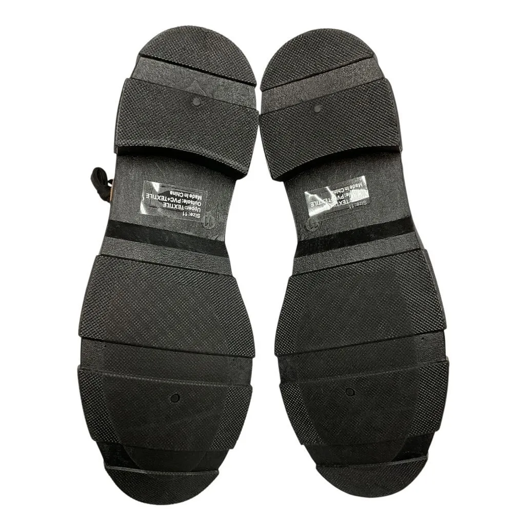 Olivia Miller Women's Normie Leopard Print Combat Boots Tan Black Size 11 Trendy - Image 10