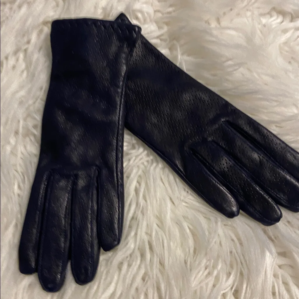 GRANDOE Black Leather Gloves for Women size S brand new - Image 2