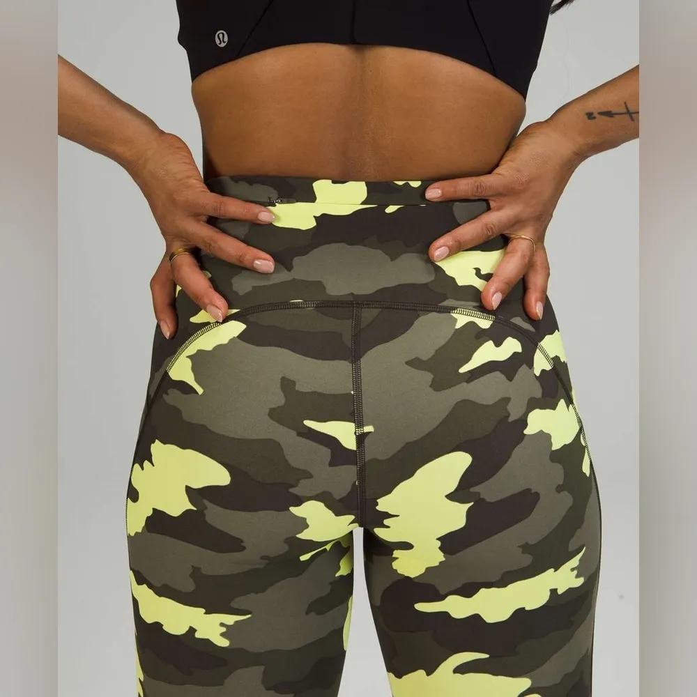 Lululemon Swift Speed High-Rise Crop 21" Heritage 365 Camo Crispin Green Multi - Image 5