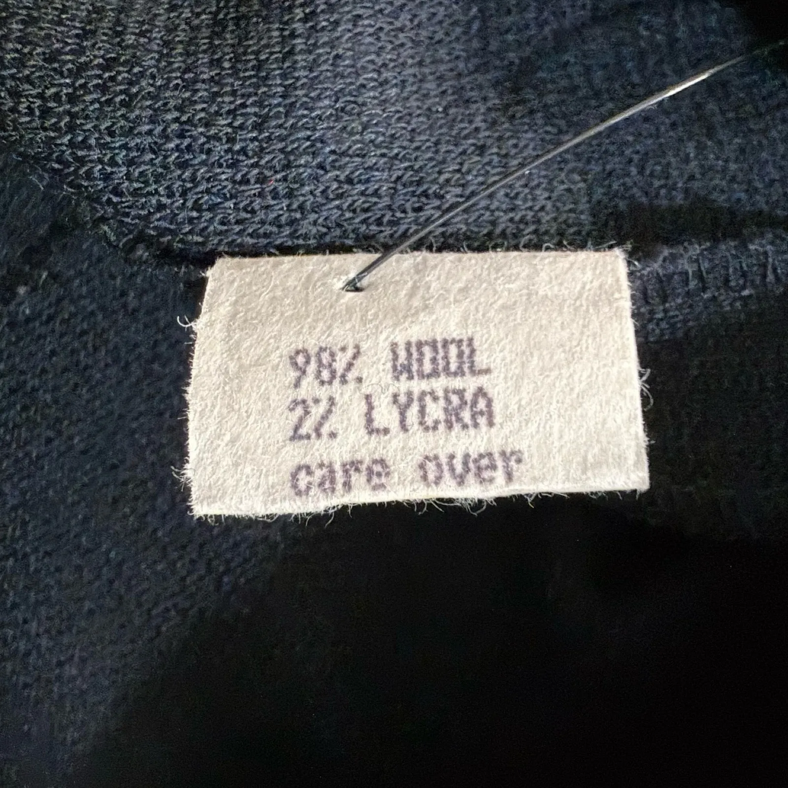 Vintage 90s Isaac Mizrahi Black Wool Stretch Long Mermaid Maxi Skirt size 6 - Image 4