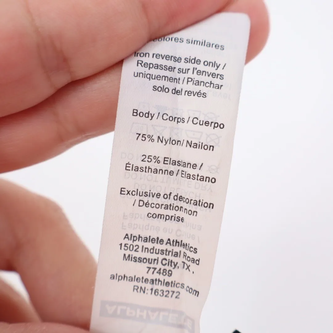 Alphalete Athletics Tie Dye High Waisted Biker Shorts Gray Size L Size L - Image 3