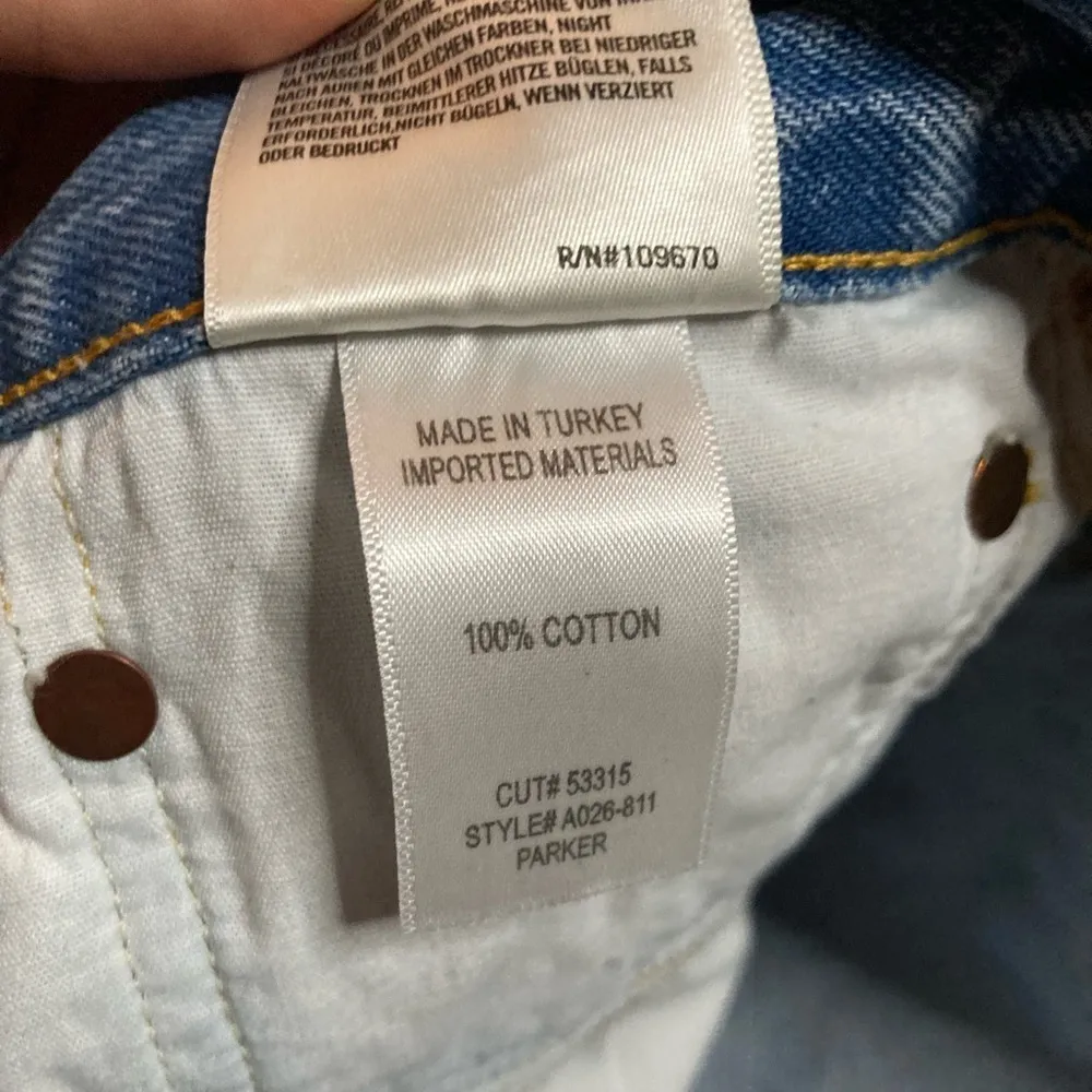 Agolde Parker Cut Off Denim Short Light Wash Size 29 - Image 9