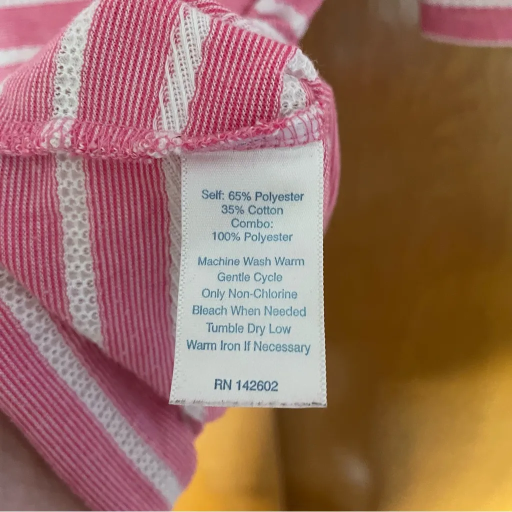 Sail to Sable Jetting to Jetties Pink Striped Knit 3/4 Sleeve Mini Dress Preppy - Image 7