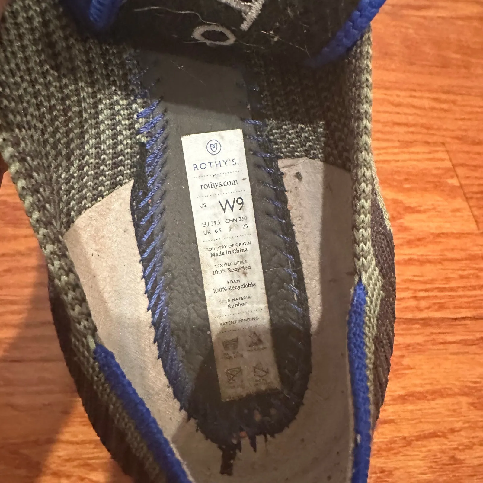 Rothy's The Point flat sz 9 Rothy's Olive Camo color pointed toe flats - Image 6