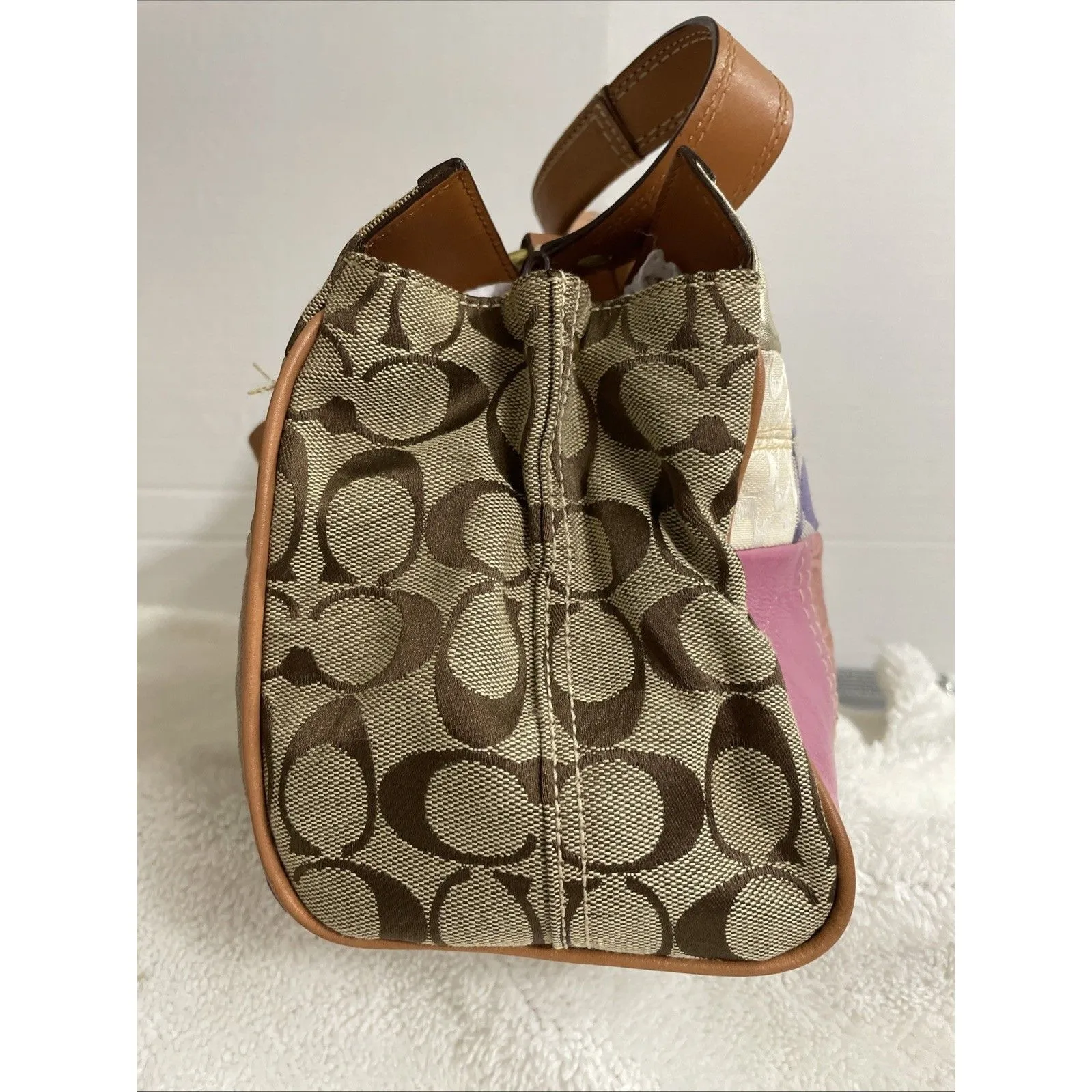 Coach Vintage F13335 Patchwork Handbag - Image 3