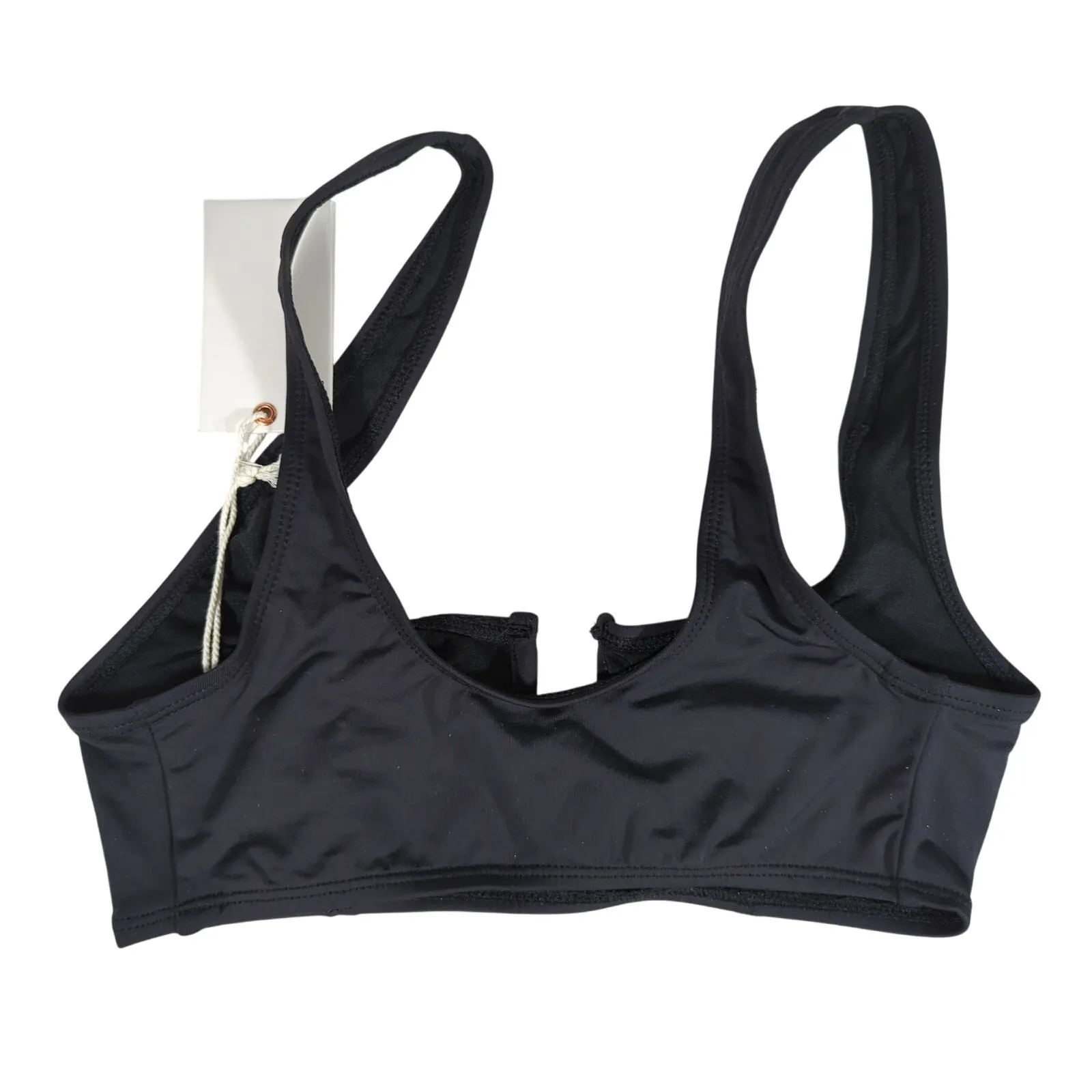 Good American U Ring Vegas Bikini‎ Top in Black 0 | XS - Image 2