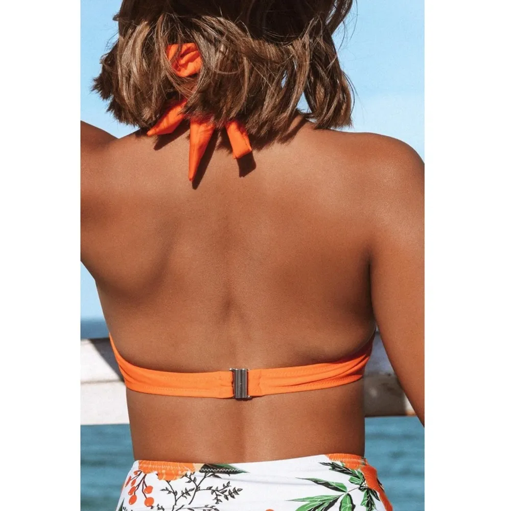 Halter Push Up Bikini Top with Underwire, Size M New w/o Tag - Image 3