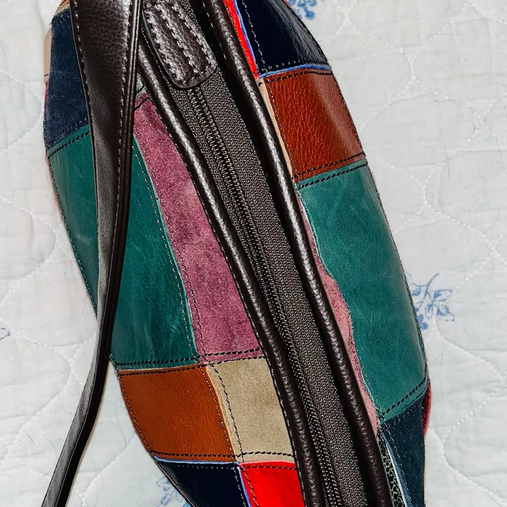 Wilson’s Vintage Leather Patchwork Shoulder Bag - Image 6
