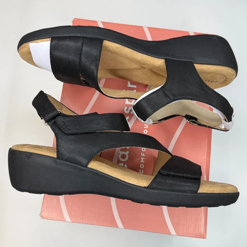 Easy Spirit Women's Kimberly Strappy Low Wedge Sandals- Size 12 - Image 9