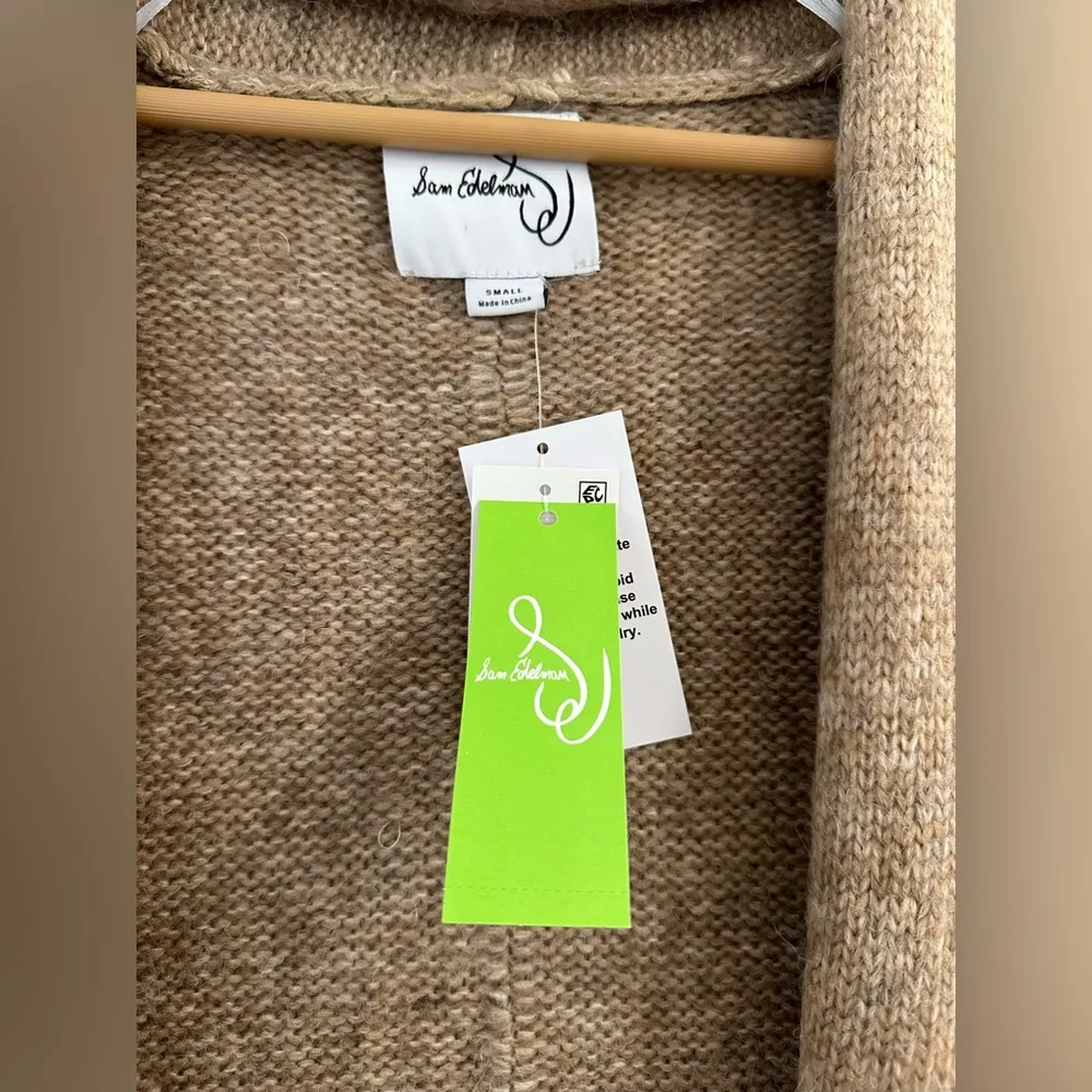 NWT  Women's Eden Fringe-Trimmed Brown Cardigan Sweater / Size S - Image 7