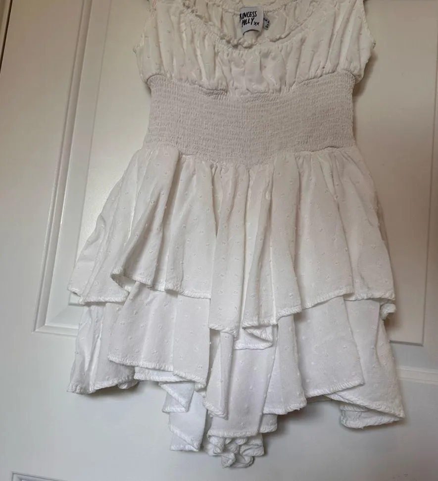 Princess Polly THE LOVE GALORE ROMPER WHITE Size 6 - Image 5