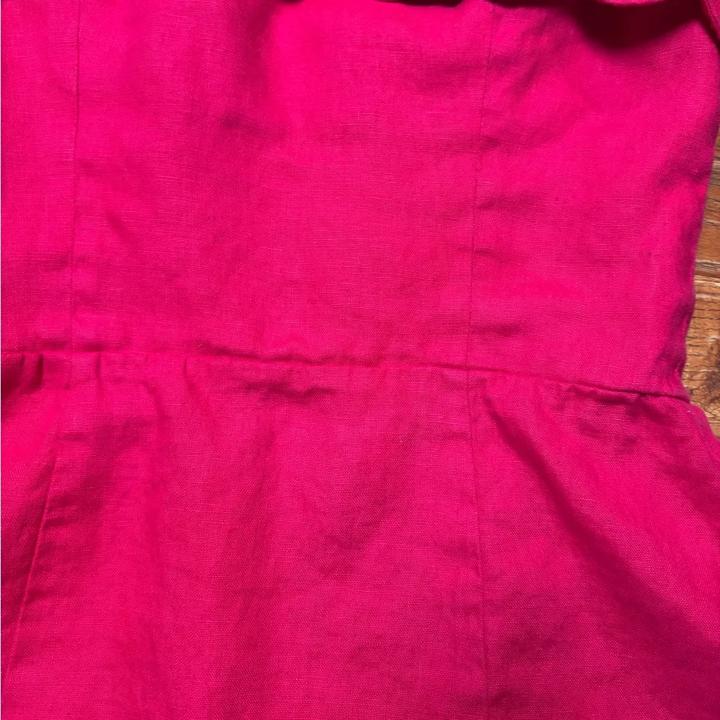 Reformation Strapless Fuchsia Dress - Image 8