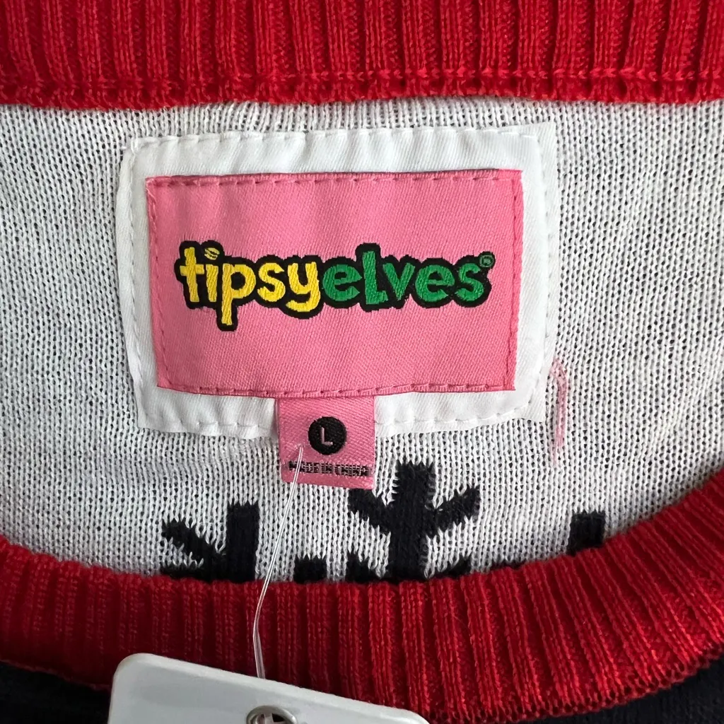 Tipsy Elves Red and White Sweater - Image 4