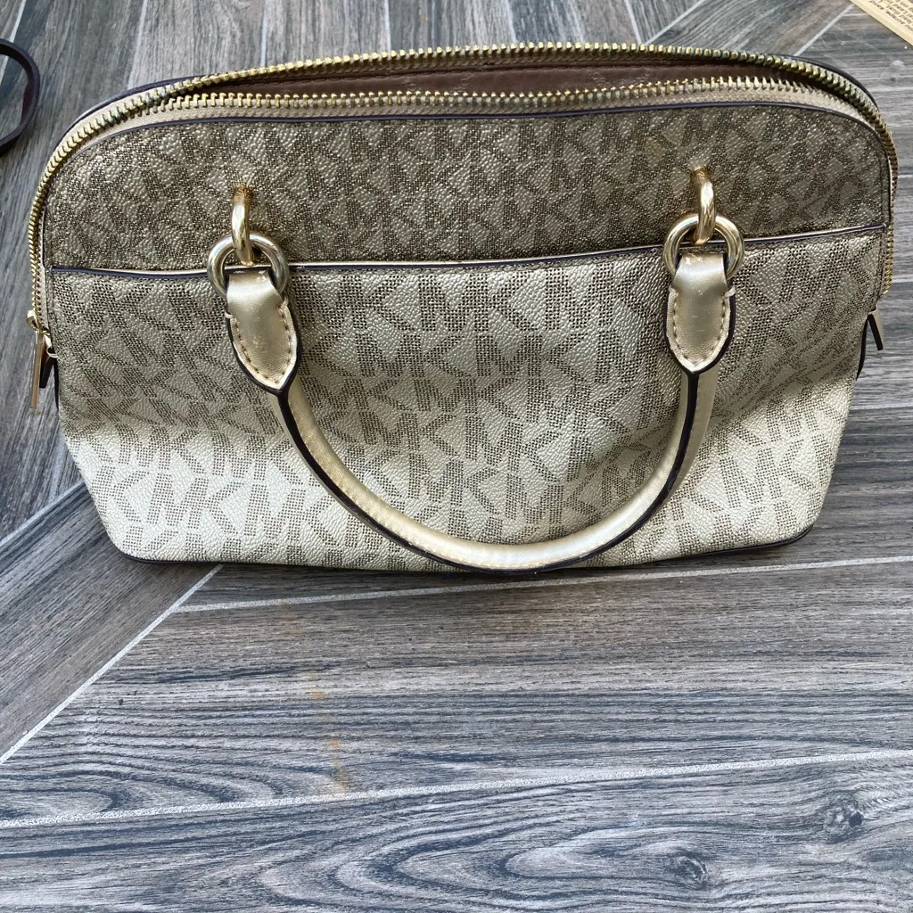 Michael Kors Jet Set medium satchel Gold - Image 4