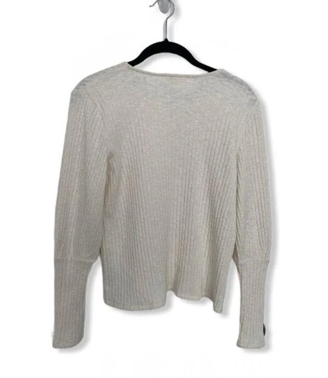 Madewell cream ribbed sweater - Image 2