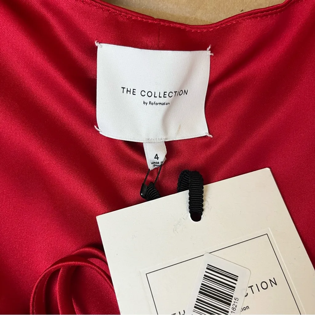 The Collection by Reformation Winchester Top in Cherry - Image 7