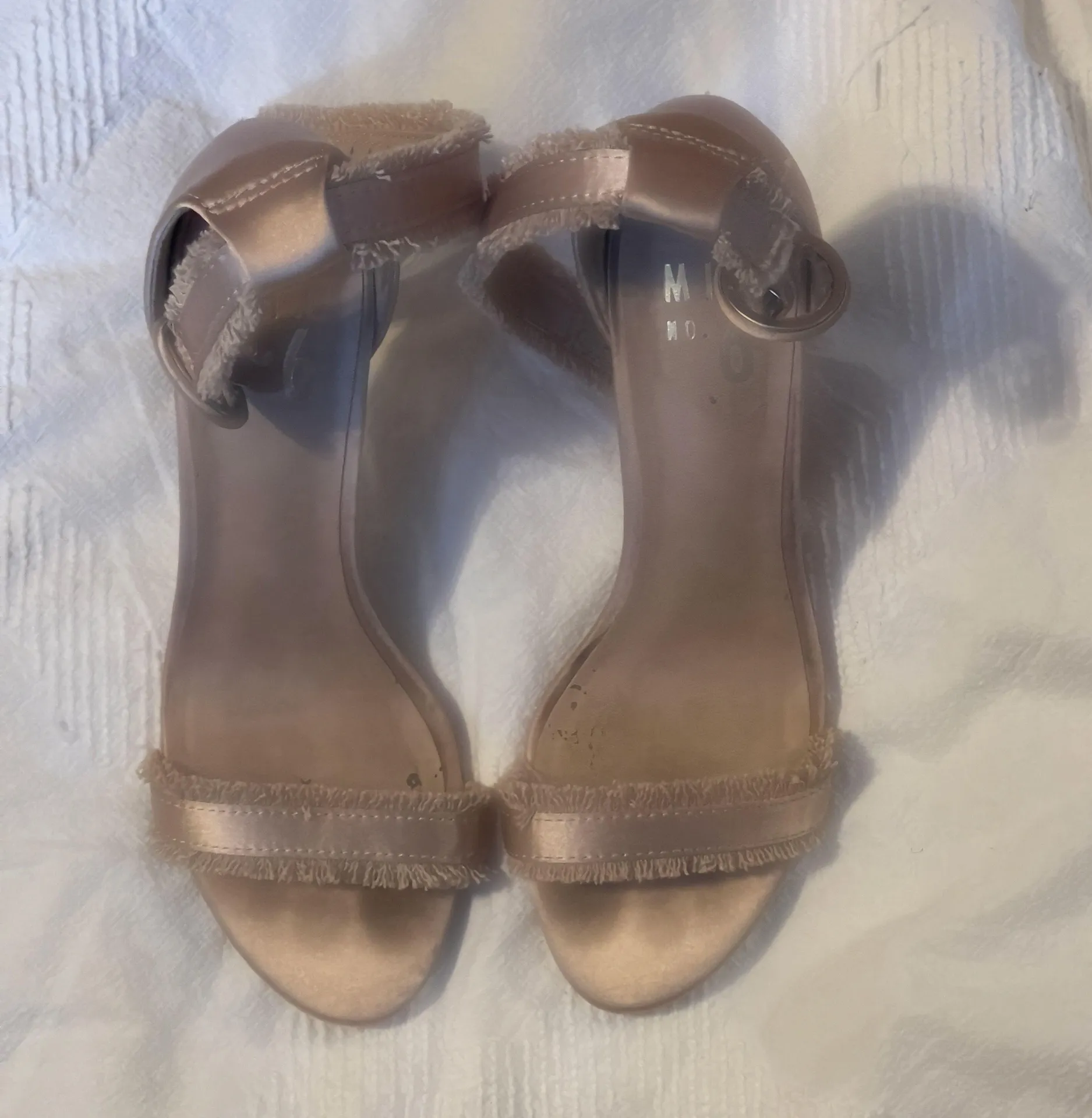 DSW Nude Sandal Heels - Image 2